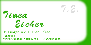 timea eicher business card